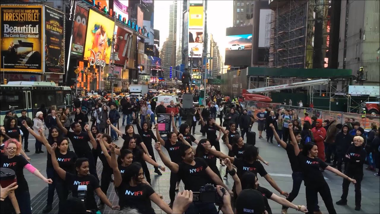 Jai Ho NYIFF Flash Mob in Times Square choreographed by Ajna Dance