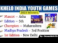 Khelo india youth games 2023  sports current affairs 2023   5th khelo india youth games 2022