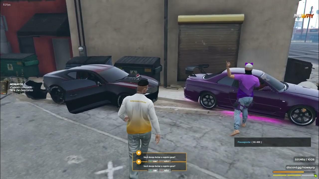 Fivem by cfx re brasil noway roleplay 200 fps ping br discord gg