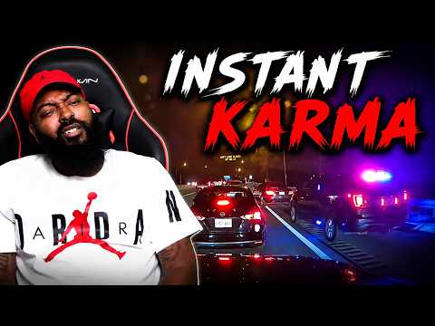 Instan Karma For Bad Drivers | Busted By The Cops