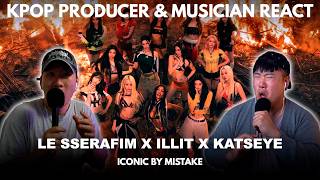 Cover This was LEGENDARY! LE SSERAFIM X ILLIT X KATSEYE - ICONIC BY MISTAKE Reaction