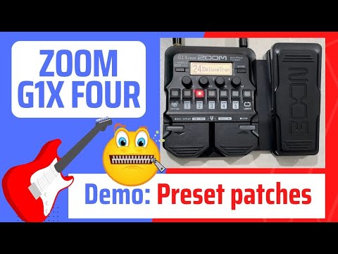 Zoom G1X Four - demo of preset effects patches (no talking!)