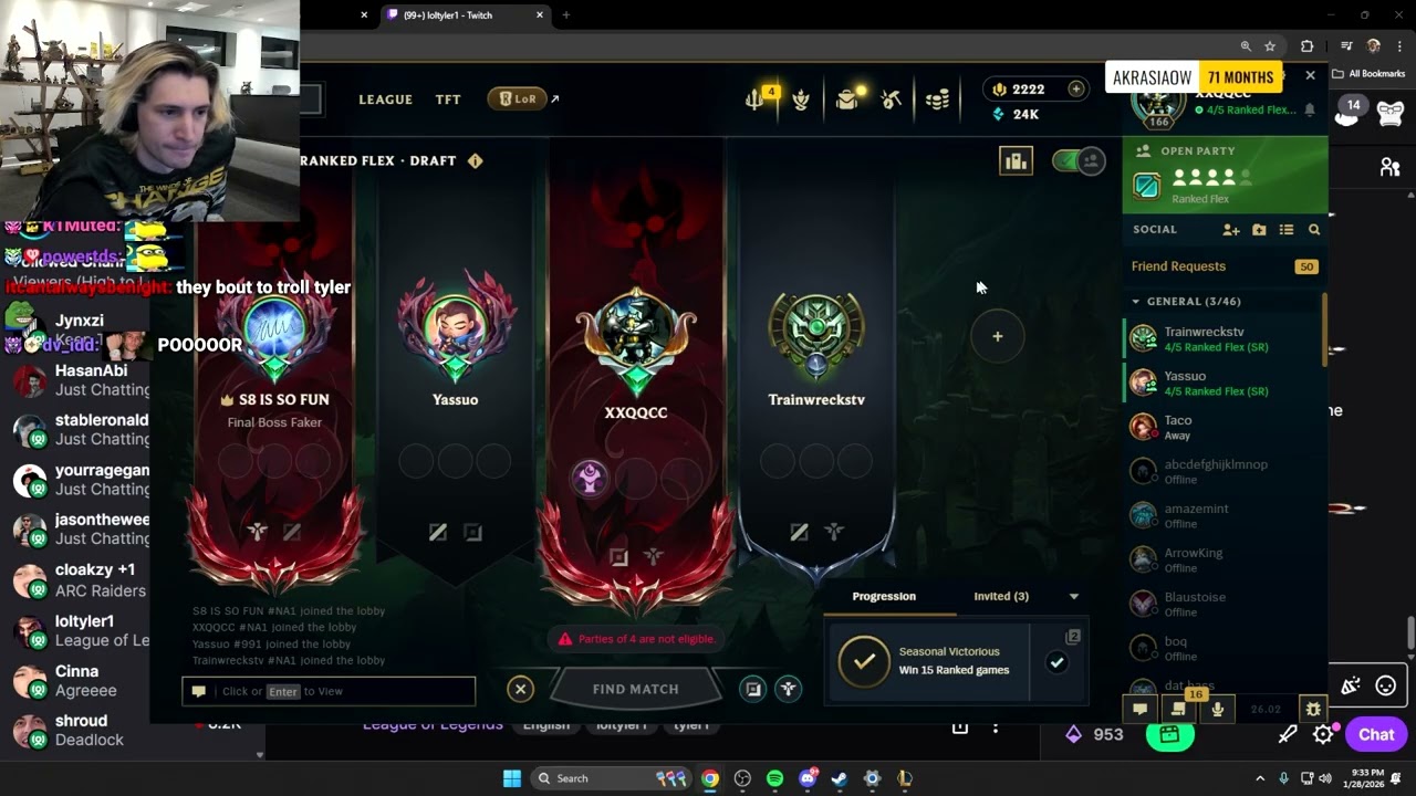 xQc высмеивает Яссуо за то, что тот хвастается своим Урусом.