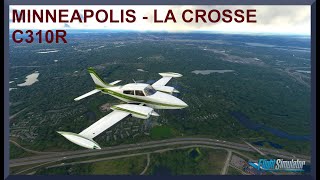 Minneapolis - St Paul (KMSP) to La Crosse (KLSE) | C310R| MSFS