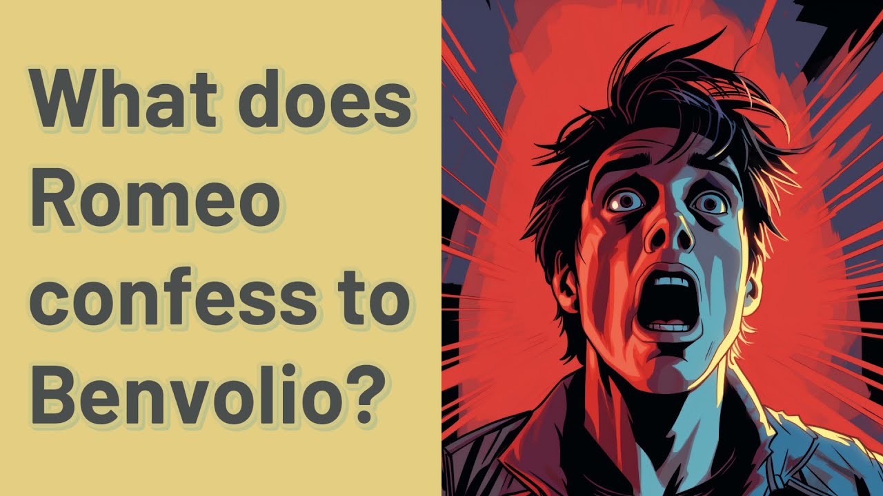 What does Romeo confess to Benvolio? YouTube