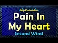 PAIN IN MY HEART KARAOKE In The Style Of SECOND WIND