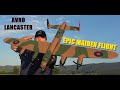 Avro Lancaster "Dumbo" British WWII Heavy Bomber V3 1320mm PNF RC plane EPIC Maiden flight