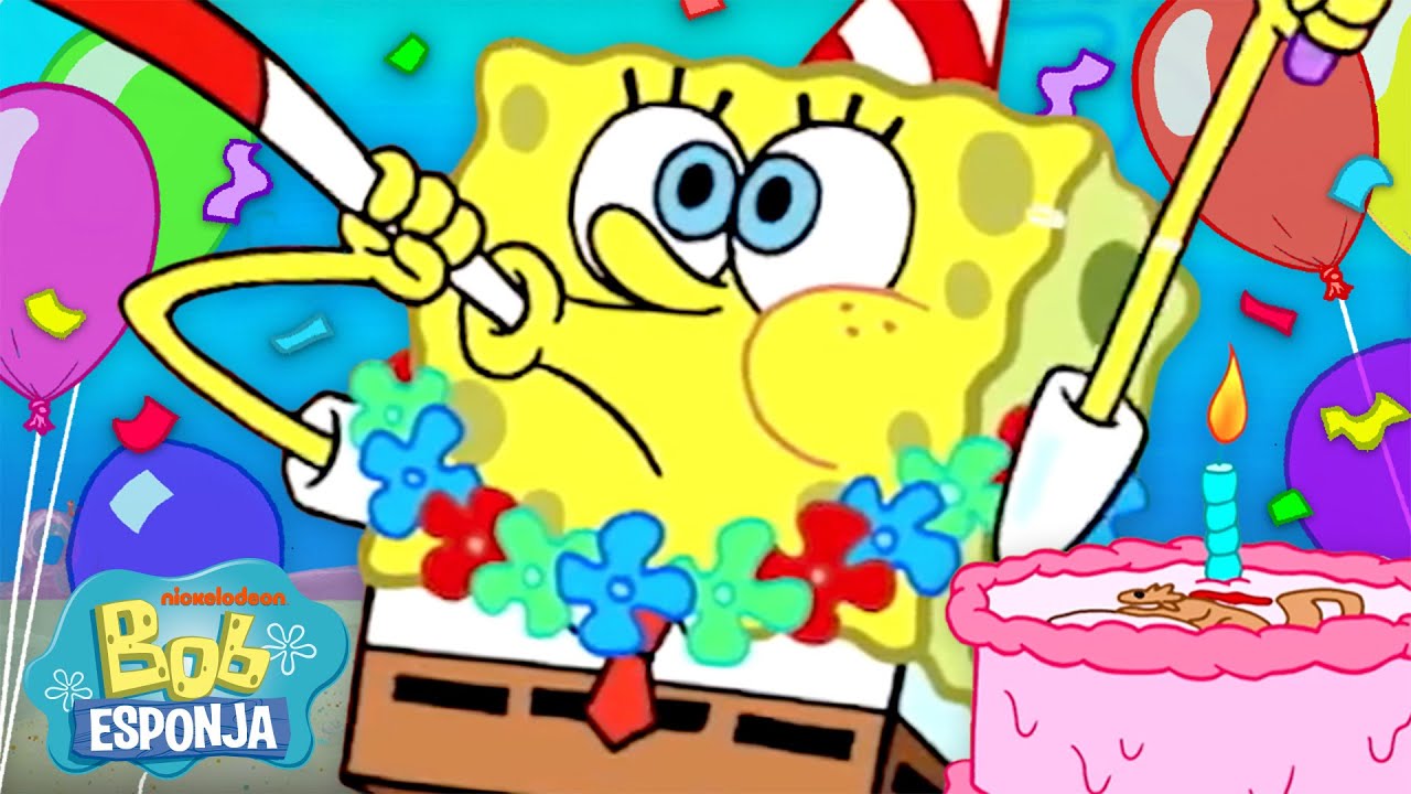 Bob Esponja | Os Maiores Aniversários da Fenda do Biquíni! 🎂 | Compilação de 30 Minutos | Português