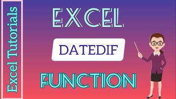 Excel DATEDIF Function | Difference Between Two Dates | Excel Formula | Excel Tips | Excel Tutorial