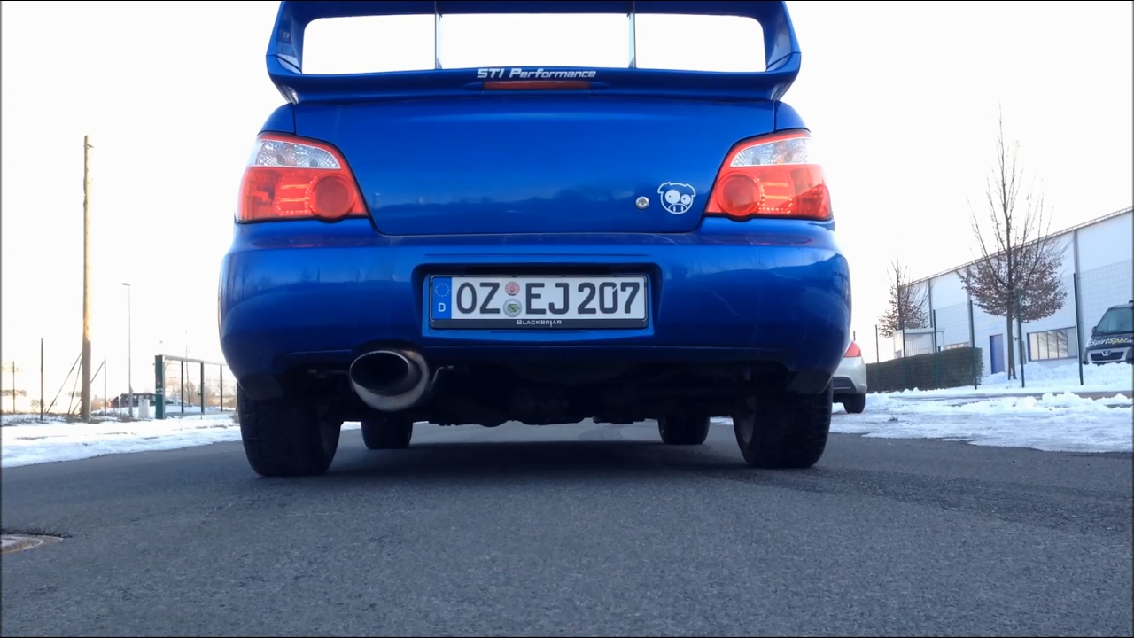 Subaru Impreza (Blobeye) WRX STi Exhaust Sound + Launch Resonator