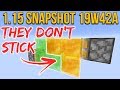 Minecraft 1.15 Snapshot 19w42a Honey Blocks & Slime Blocks Don't Stick!