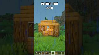 Minecraft When I Need A Beginner House...🤯 (World's Smallest Violin) #minecraft #shorts