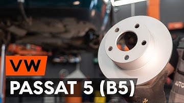 Wie VW PASSAT 5 (B5) Bremsscheiben hinten wechseln [AUTODOC TUTORIAL]