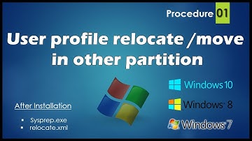 How to Relocate or Move users profile to another drive in windows 7 & 10|| PART01