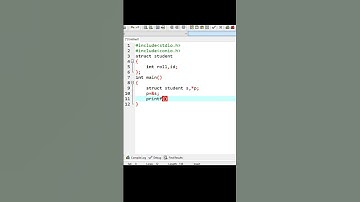 STRUCTURE to POINTER PROGRAM IN C #shorts