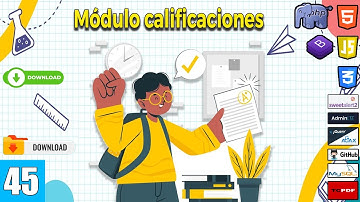 45 Módulo de calificaciones en el curso Sistema de gestión escolar(PHP y MySql)FullStack