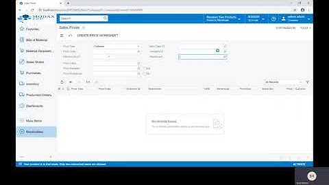Sales Prices in Acumatica ERP -  Modax Consulting