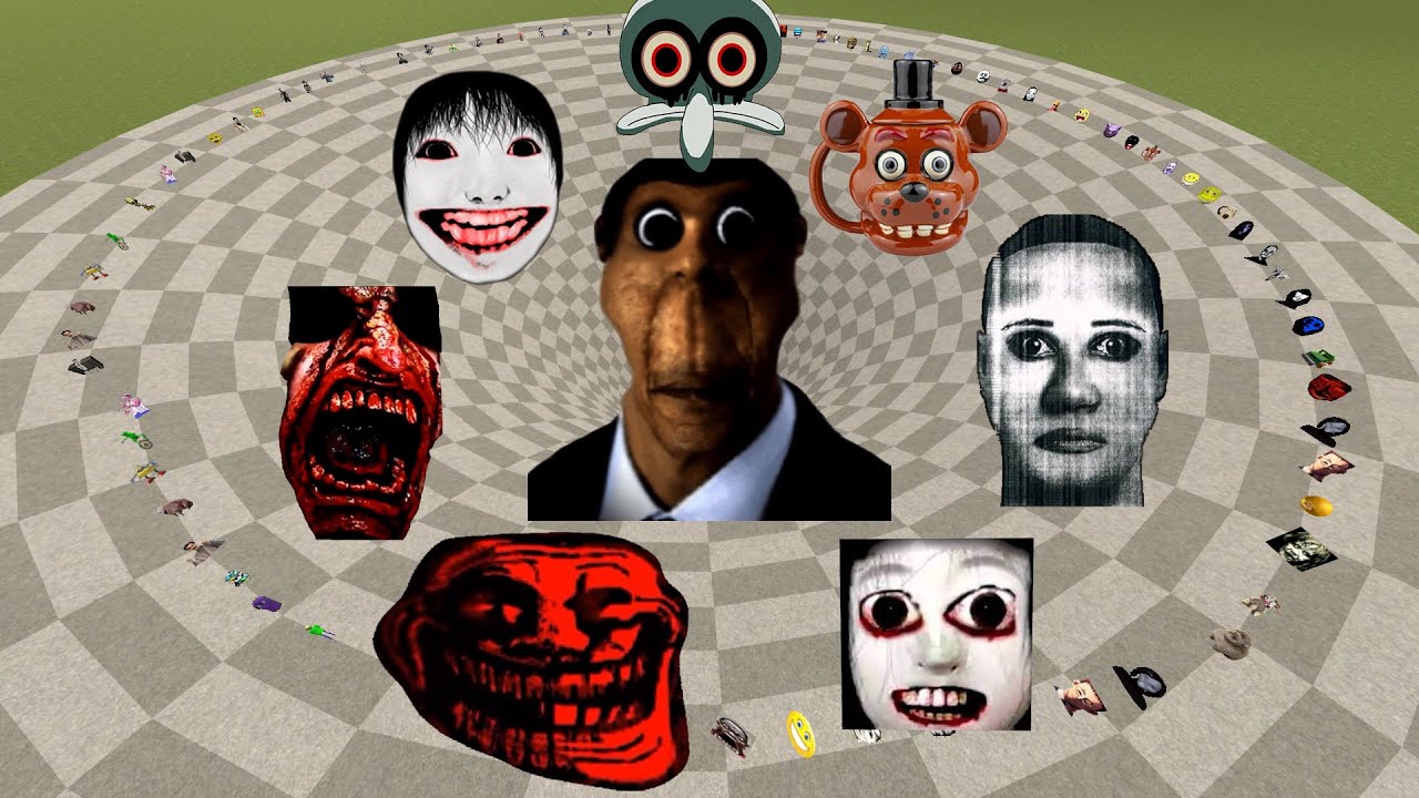 I Destroy All Nico Nextbots and Nextbots Family in map Funnel | Garry's Mod