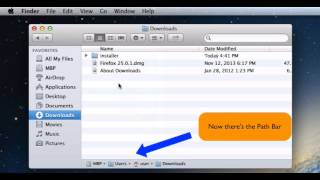 Enable Path Bar in OS X Finder