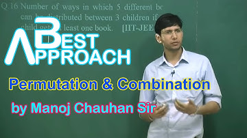 Maths IIT Permutation & Combination by Manoj Chauhan Sir