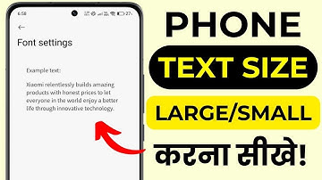 Change Text Size on Phone – Make Font Bigger or Smaller & Adjust Display Settings 2025