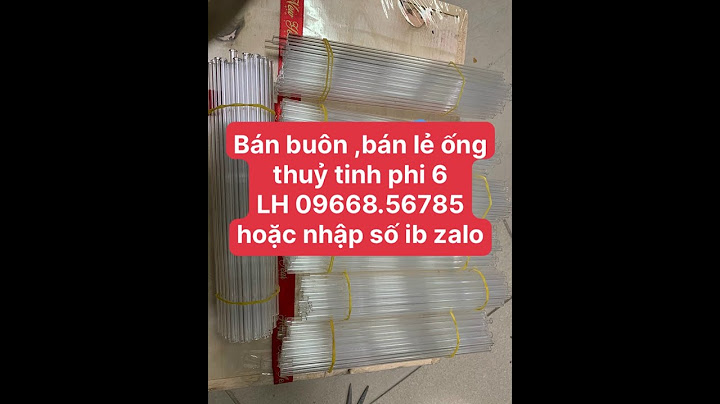 Bán ống thủy tinh đập đá