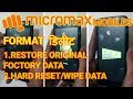 How to Format Hard Reset Micromax Mobile