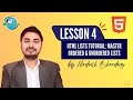 Lesson 4: HTML Lists Tutorial: Master Ordered & Unordered Lists with Examples #htmllists #html