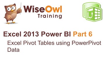 Excel 2013 Power BI Tools Part 6 - Excel Pivot Tables using PowerPivot Data