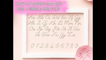 How to Use a Single Line font for Quill Foil and Sketch Pen