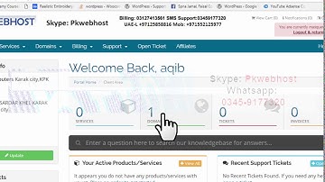 how to setup domain with blogger from whmcs client area
