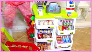 Toys HOME SUPERMARKET Play Pretend GROCERY SHOPPING | itsplaytime612