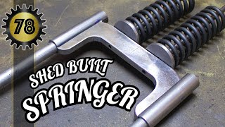 Fabricating the Springer Active fork for the Honda Rebel Bobber Part 17