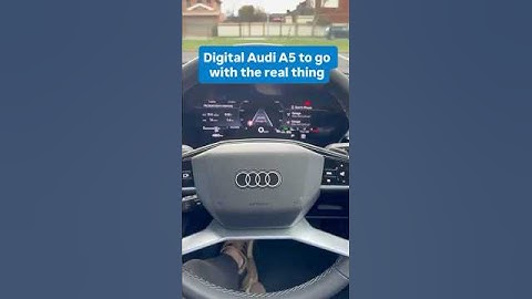 Neat little digital car on the instrument cluster that matches the real Audi A5!