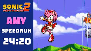 Sonic Advance 2 (Amy) World Record - 24:20
