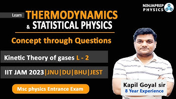 IIT JAM Physics Thermodynamics Questions  | KTG -2 | JAM Free online preparation | kapil sir