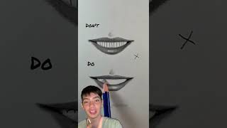 Como Desenhar O Sorriso Perfeito Faça Traços Simples E Sombreamento Certo.