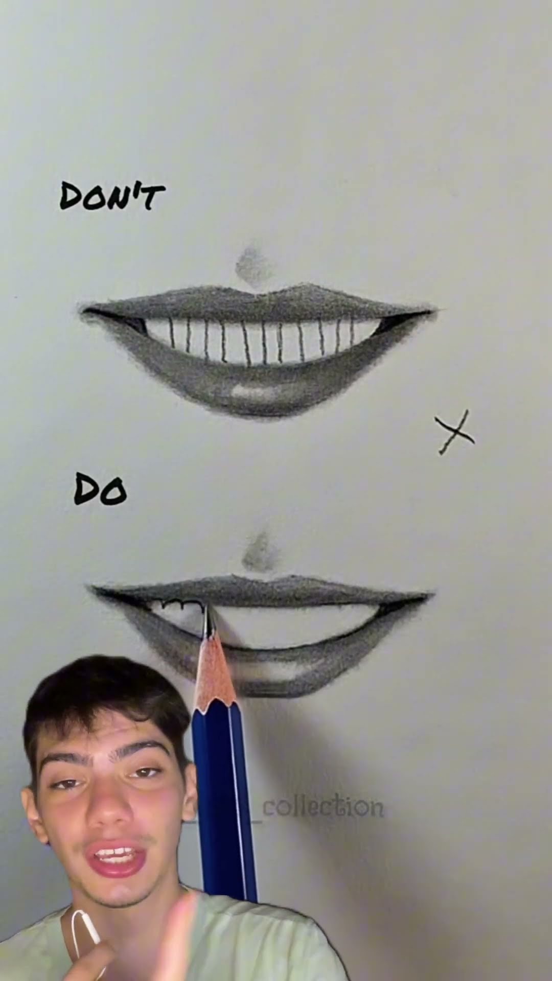 Como desenhar o sorriso perfeito! ? Faça traços simples e sombreamento certo.