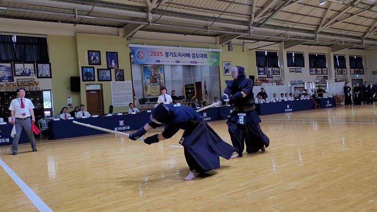 2025 경기도지사배 검도대회 OB대항전 대표자전 정재석(수원시청 OB)백:배환기(광명고B OB)홍