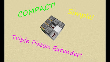 EASY Horizontal Triple Piston Extender | SIMPLE & COMPACT! | Minecraft tutorial