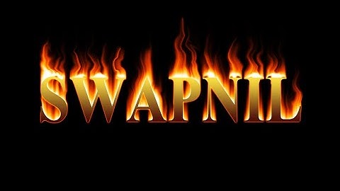 Fire Text Effect In Photoshop In Hindi