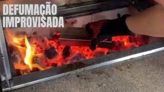 Tecnica De Improviso Da Defumação Em Churrasqueira