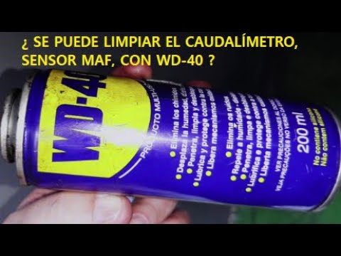 Video: ¿Se puede limpiar el sensor MAF con wd40?