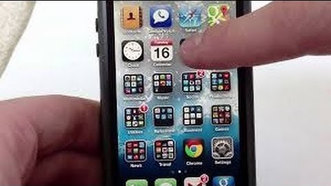 How To Create a Folder on iPhone iOS4,5,6,7
