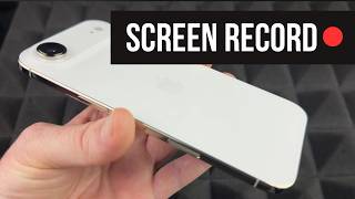 Take a Screen Recording on iPhone Air