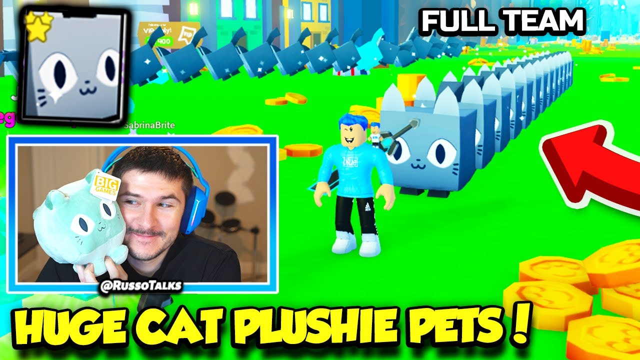 I bought a FULL TEAM of HUGE CATS and BROKE Pet Simulator X! 