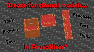 Functional 3D modeling in PrusaSlicer Profile