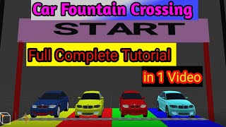 Colour Car Fountain Crossing Complete full tutorial in 1video | @animation3Dworld | Prisma3D screenshot 2