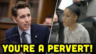 Lib Professor Has MELTDOWN When Hawley Asks If Men Can Get Pregnant