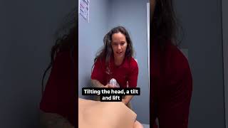 Perform Adult Rescue Breaths During a Self Guided Learning Skills Test on a CPR Verification Station